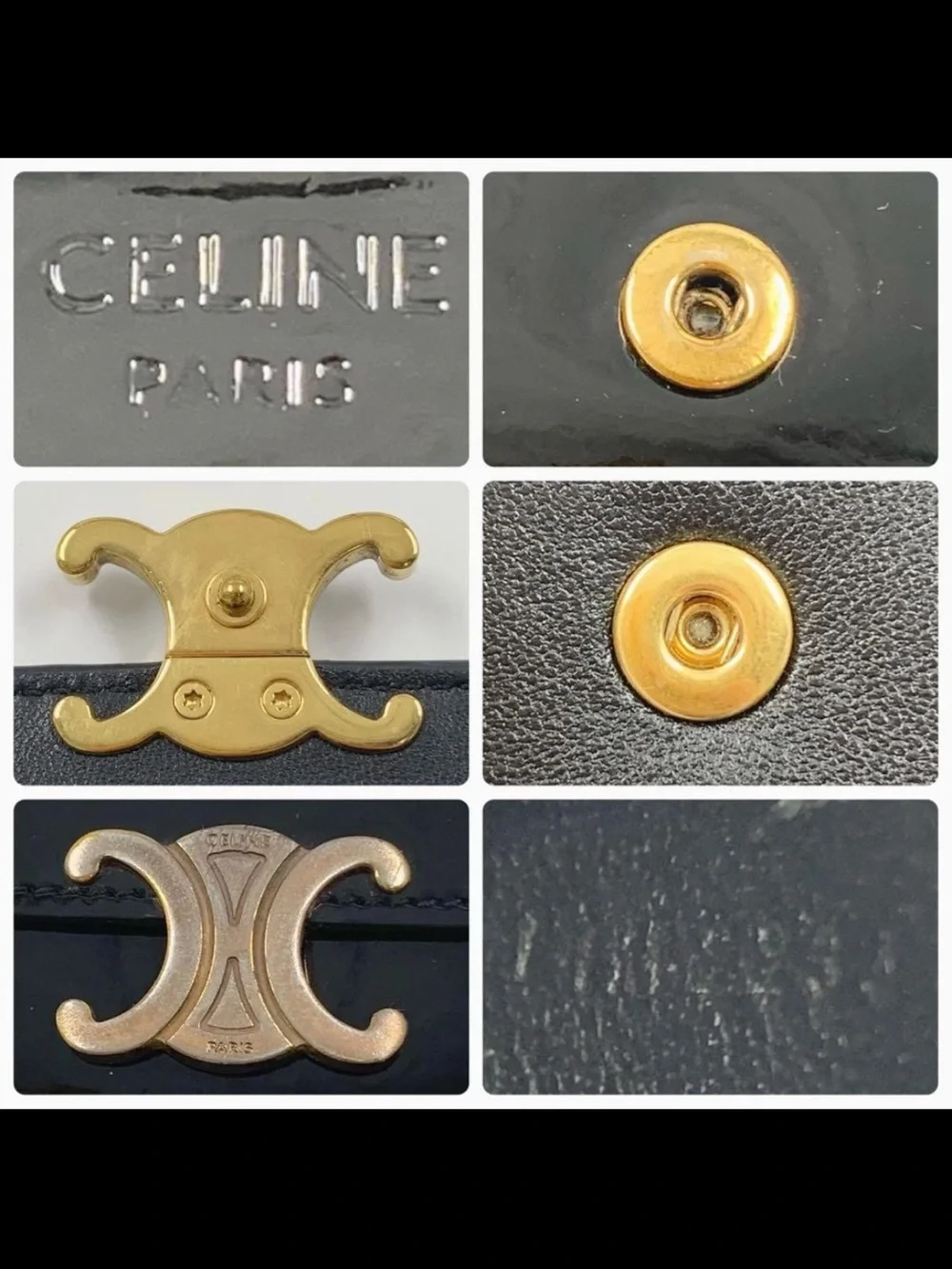 Celine black patent